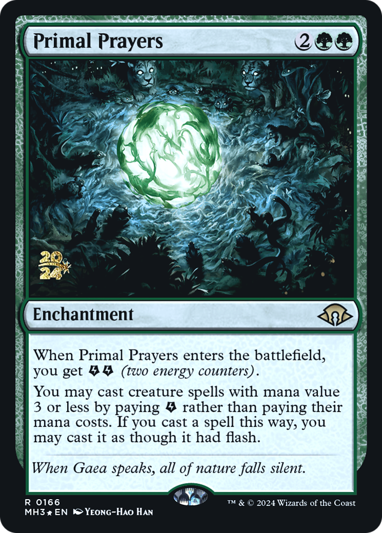 Primal Prayers (0166) (Prerelease) - Foil