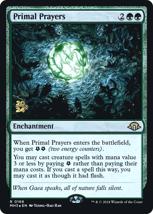 Primal Prayers (0166) (Prerelease) - Foil