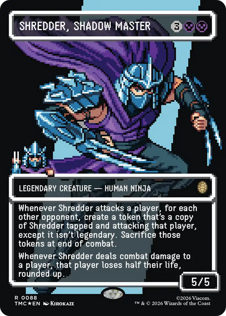 Shredder, Shadow Master (0088) (Borderless) (TMC) - Surge Foil
