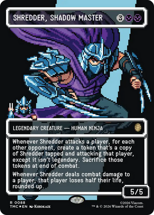 Shredder, Shadow Master (0088) (Borderless) (TMC) - Surge Foil