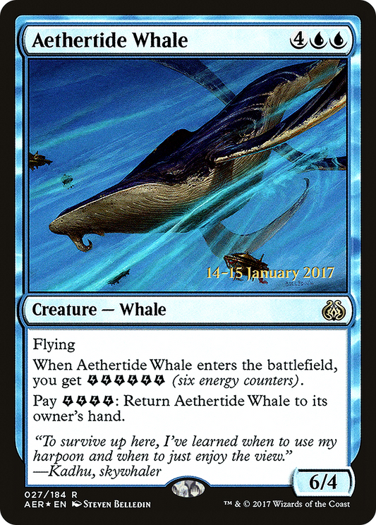 Aethertide Whale (027) (Prerelease) - Foil