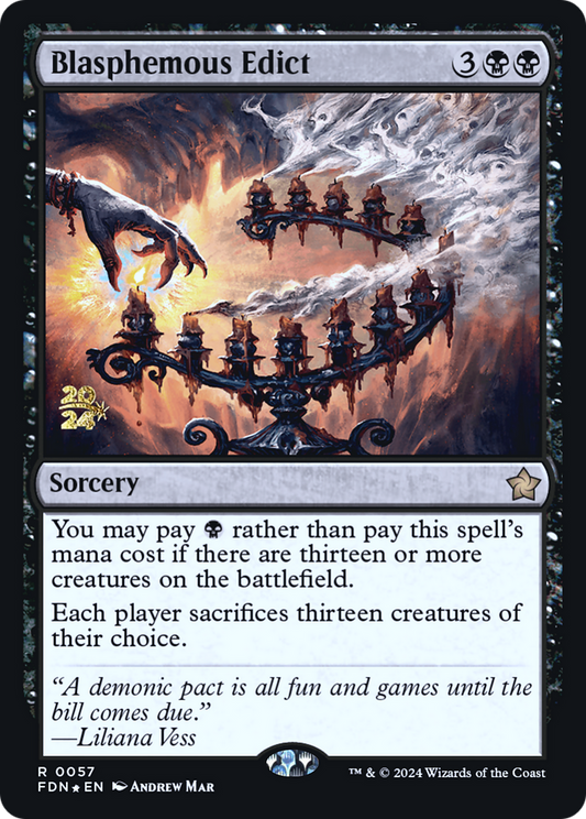Blasphemous Edict (0057) (Prerelease) - Foil