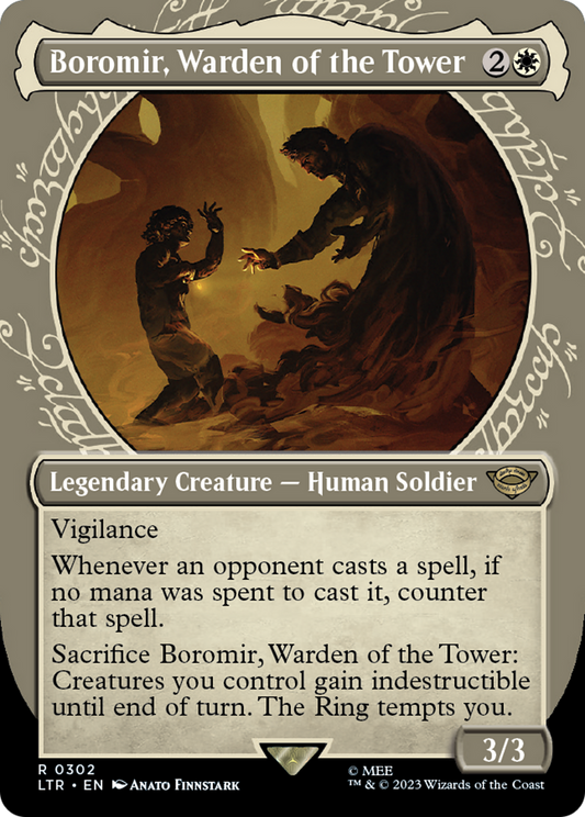 Boromir, Warden of the Tower (0302) (Borderless) (Showcase) - Foil