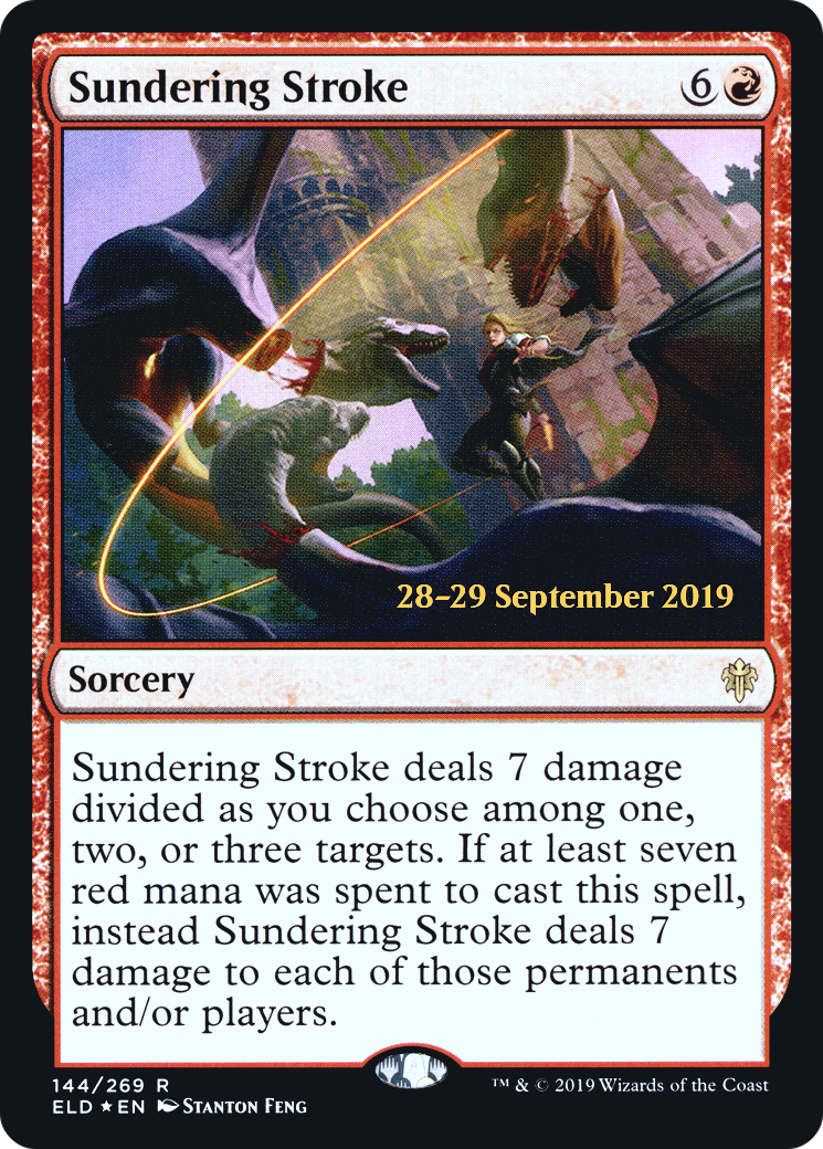 Sundering Stroke (144) (Prerelease) - Foil