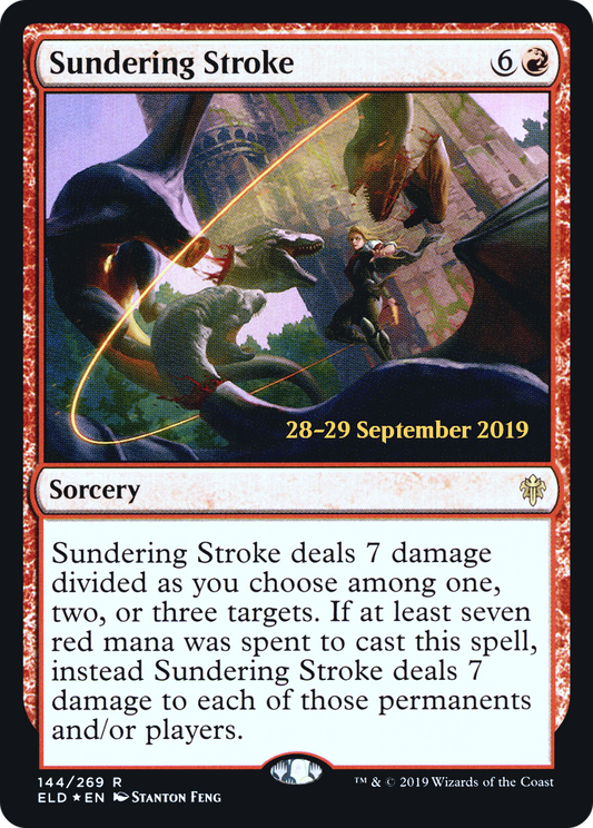 Sundering Stroke (144) (Prerelease) - Foil