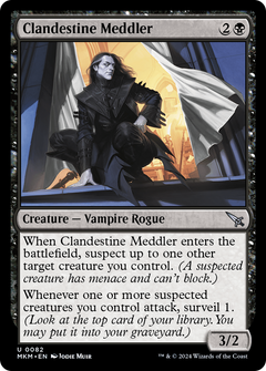 Clandestine Meddler (White Curtain)