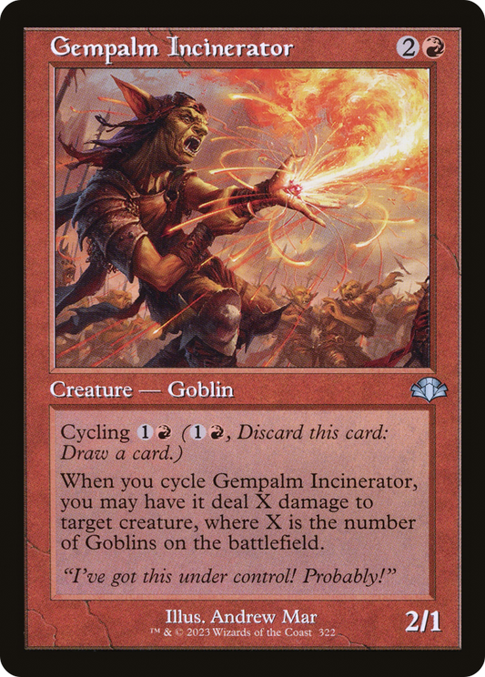Gempalm Incinerator (322) (Retro Frame) - Foil