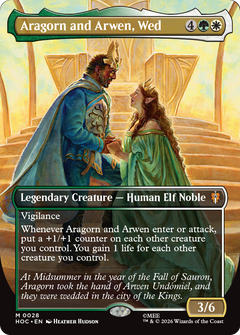 Aragorn and Arwen, Wed (0028) (Borderless) (HOC)