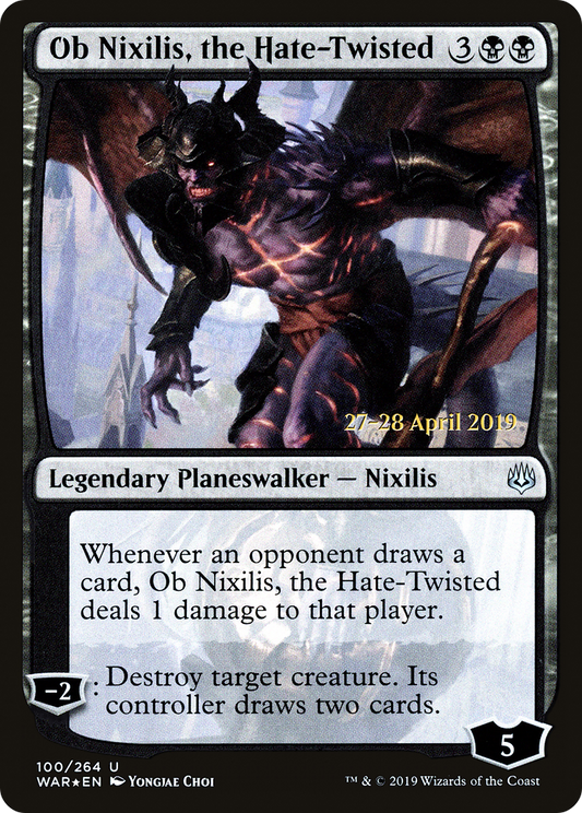 Ob Nixilis, the Hate-Twisted (100) (Prerelease) - Foil
