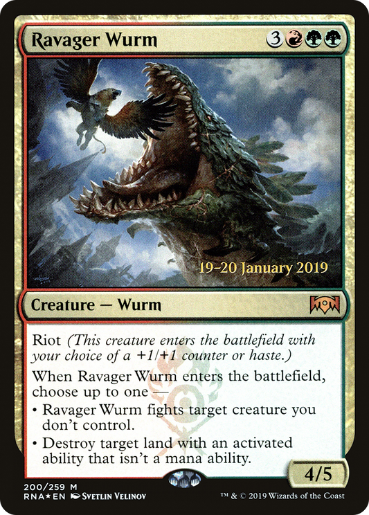 Ravager Wurm (200) (Prerelease) - Foil