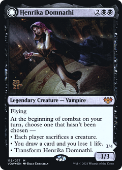 Henrika Domnathi // Henrika, Infernal Seer (119) (Prerelease) (PVOW) - Foil