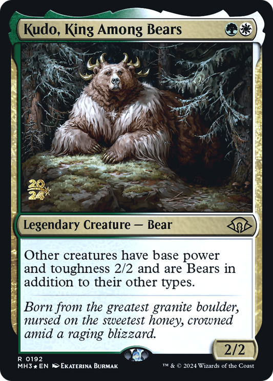 Kudo, King Among Bears (0192) (Prerelease) - Foil