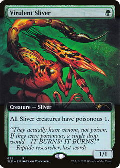 Virulent Sliver (659) (Extended Art) - Foil