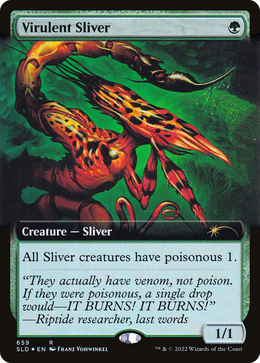 Virulent Sliver (659) (Extended Art) - Foil