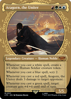 Aragorn, the Uniter (0317) (Borderless) (Showcase)