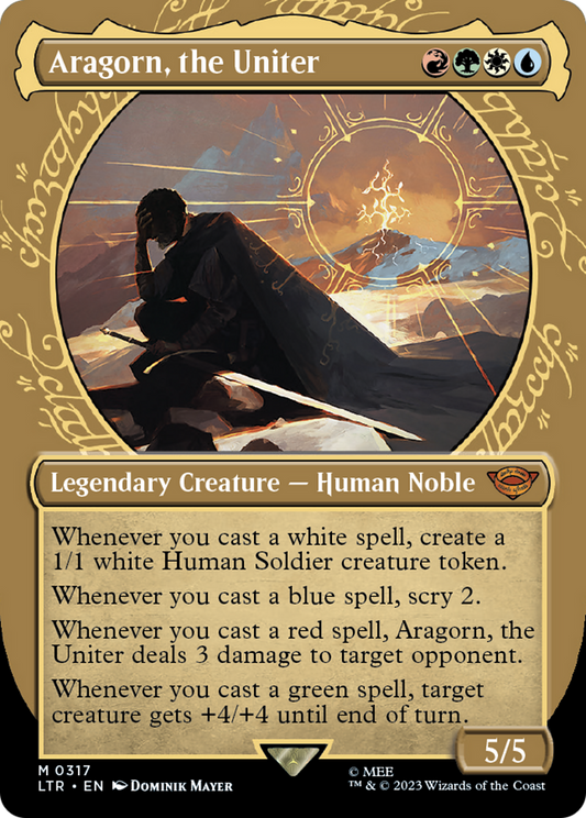 Aragorn, the Uniter (0317) (Borderless) (Showcase)