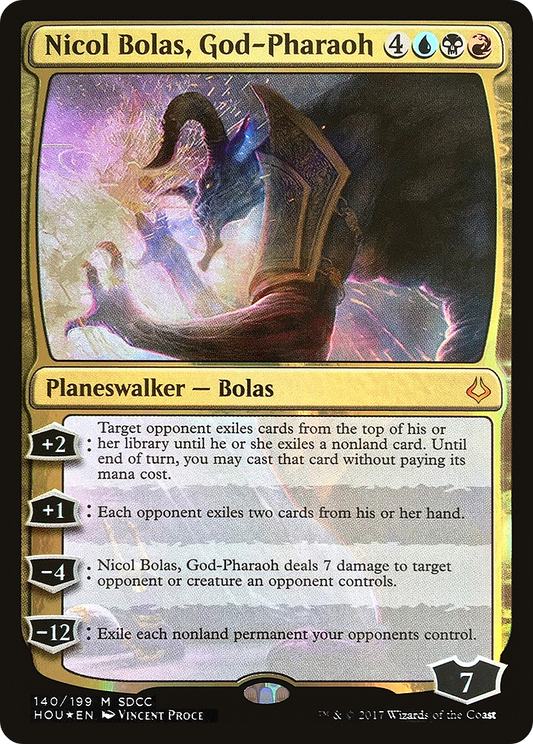 Nicol Bolas, God-Pharaoh (140) (2017) (SDCC) - Foil