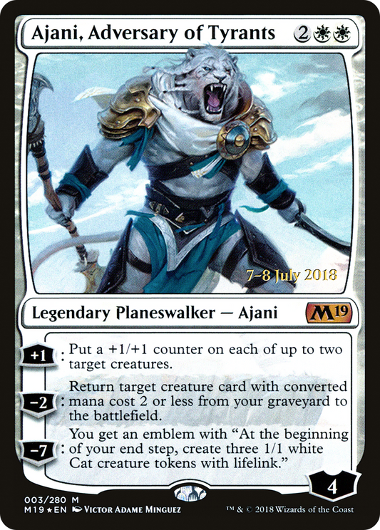 Ajani, Adversary of Tyrants (003) (Prerelease) - Foil