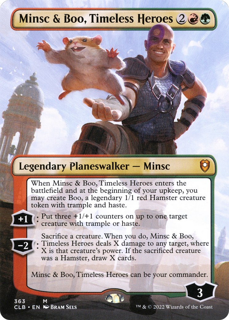 Minsc & Boo, Timeless Heroes (363) (Borderless) - Foil