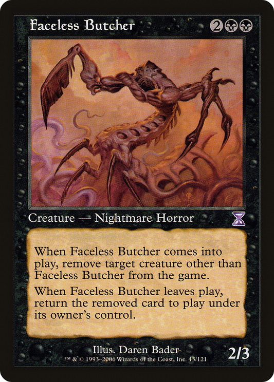 Faceless Butcher - Foil