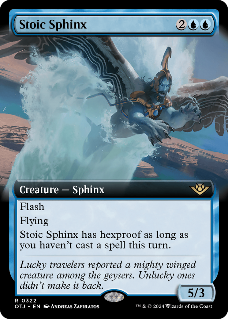 Stoic Sphinx (0322) (Extended Art) - Foil