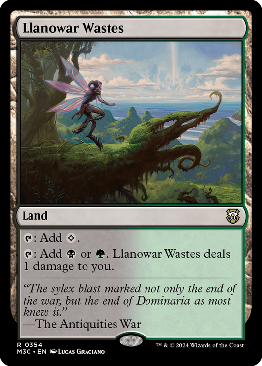 Llanowar Wastes - Ripple Foil
