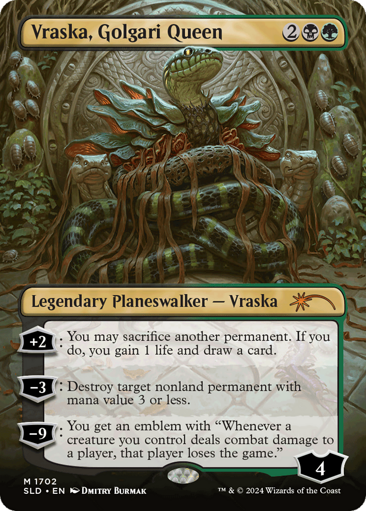 Vraska, Golgari Queen (1702) (Borderless)