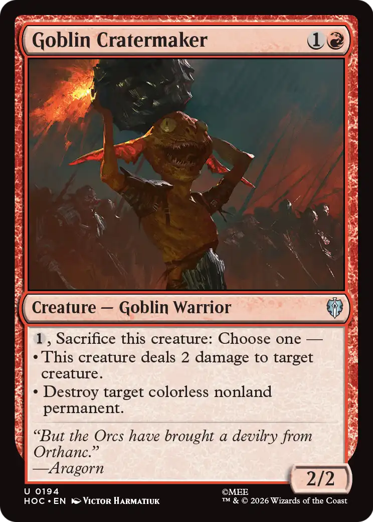 Goblin Cratermaker (HOC)