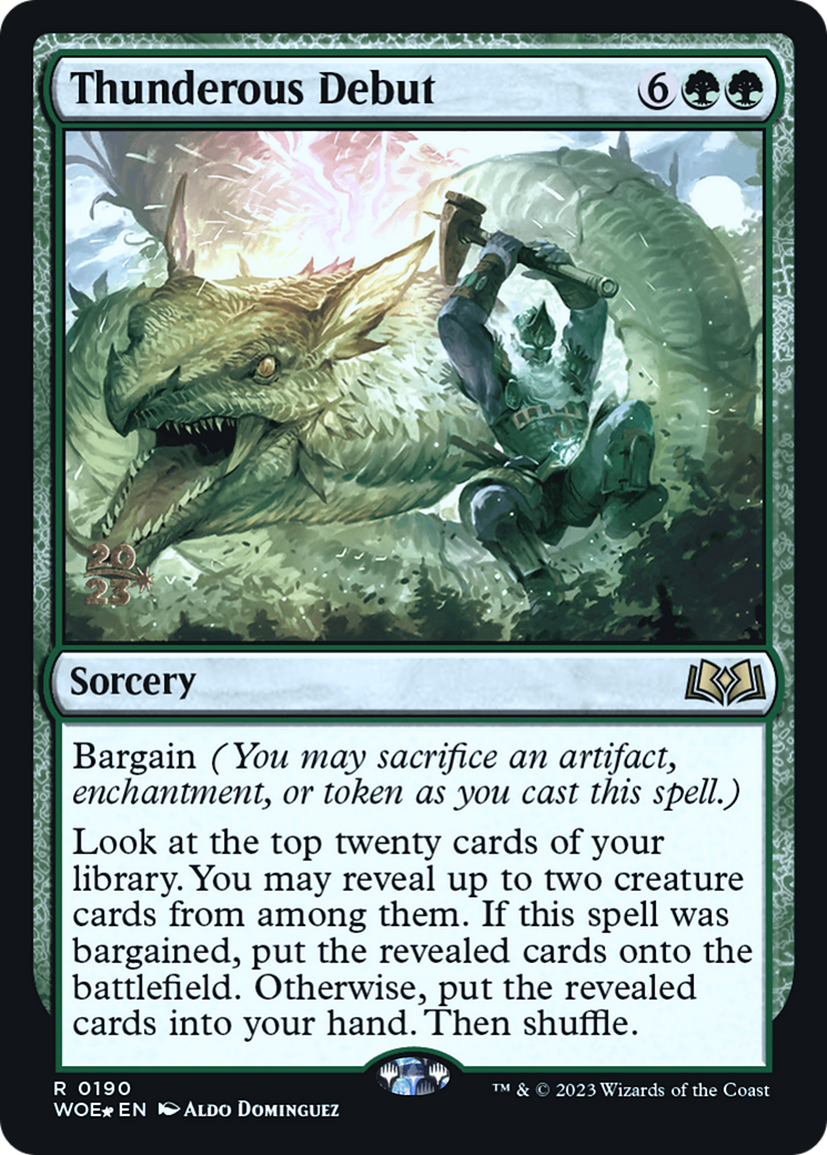 Thunderous Debut (0190) (Prerelease) - Foil