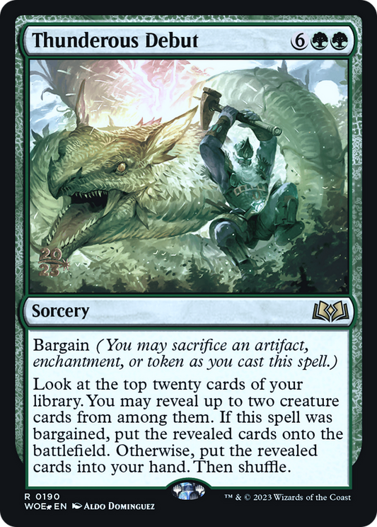 Thunderous Debut (0190) (Prerelease) - Foil