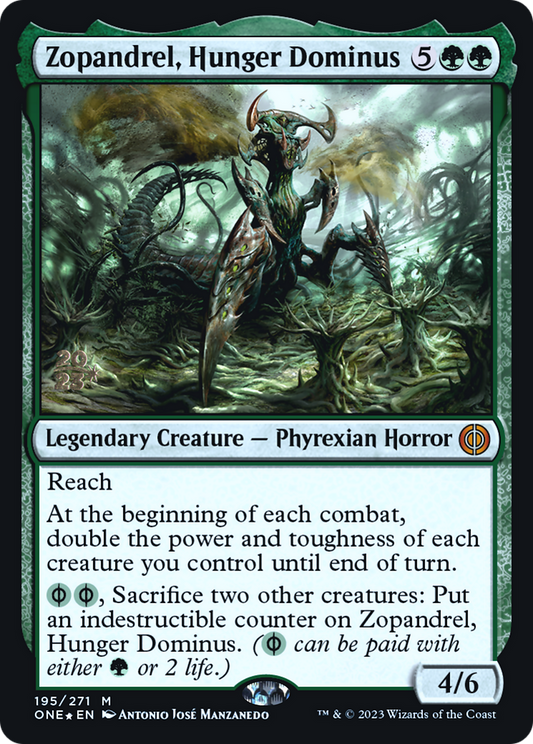 Zopandrel, Hunger Dominus (195) (Prerelease) - Foil