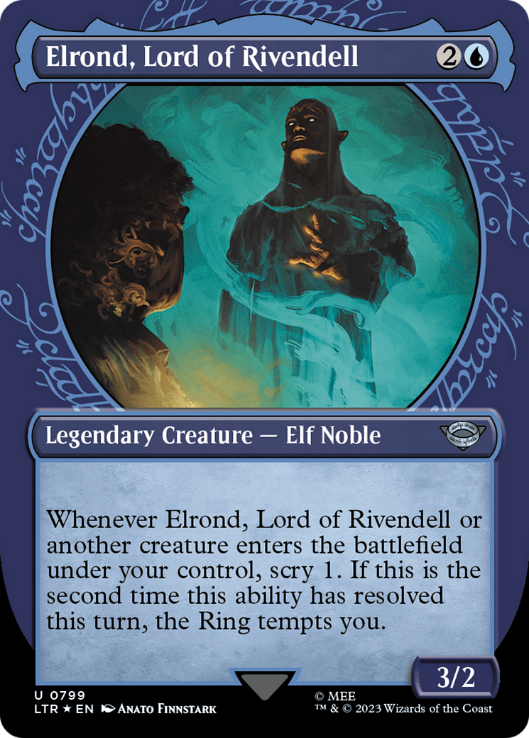 Elrond, Lord of Rivendell (0799) (Showcase) - Surge Foil
