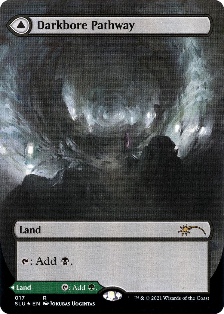 Darkbore Pathway // Slitherbore Pathway (017) (Borderless) (SLU) - Foil