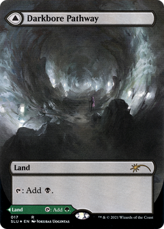 Darkbore Pathway // Slitherbore Pathway (017) (Borderless) (SLU) - Foil