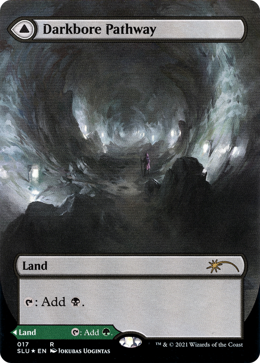 Darkbore Pathway // Slitherbore Pathway (017) (Borderless) (SLU) - Foil