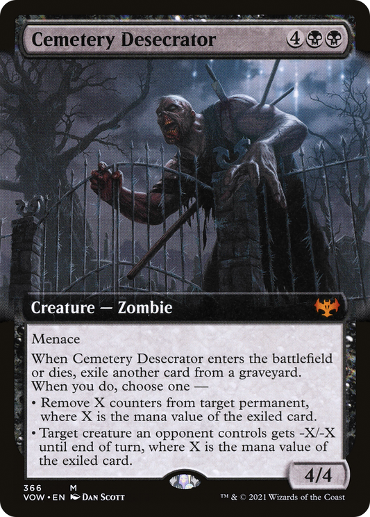 Cemetery Desecrator (366) (Extended Art) - Foil