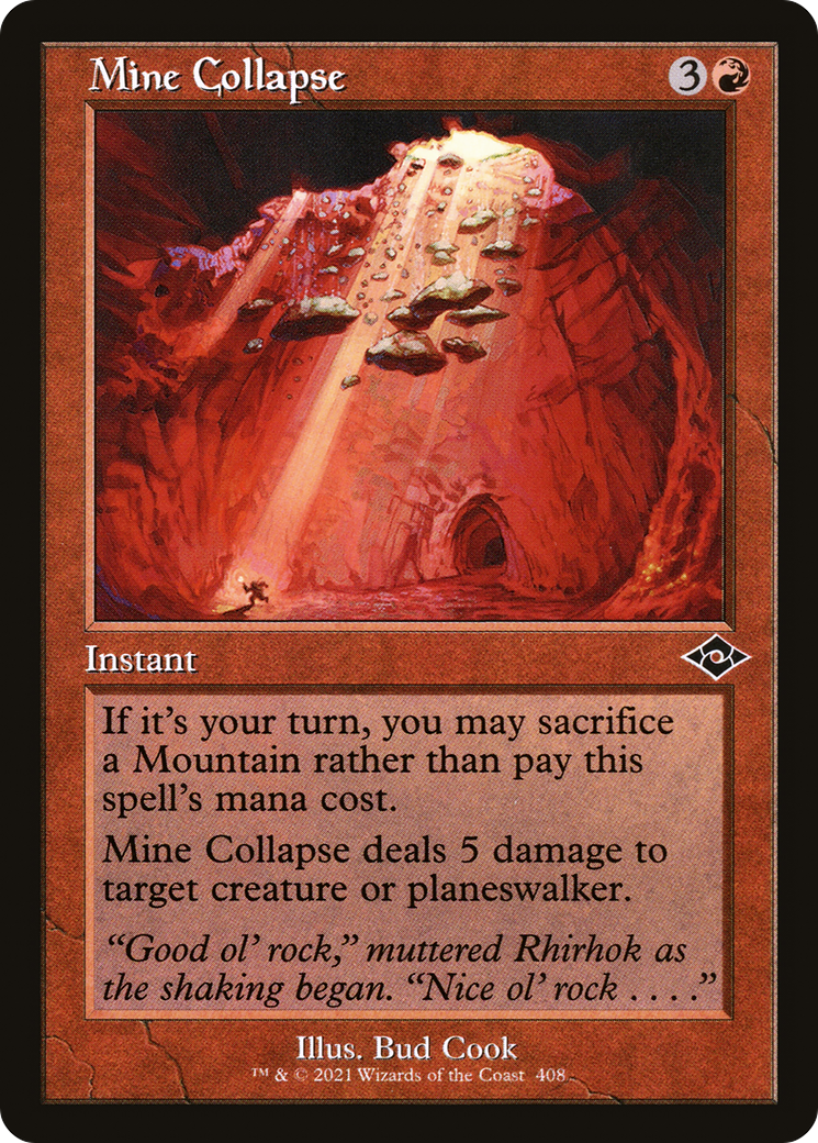 Mine Collapse (408) (Retro Frame)