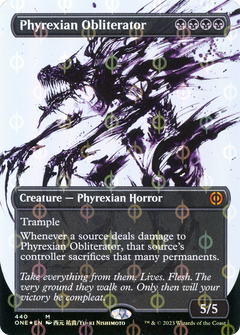 Phyrexian Obliterator (440) (Borderless) - Compleat Foil