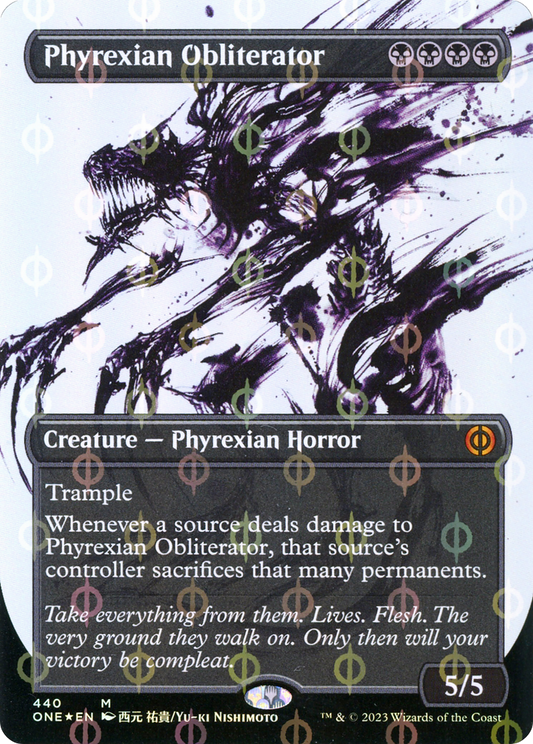 Phyrexian Obliterator (440) (Borderless) - Compleat Foil