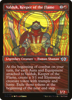 Valduk, Keeper of the Flame (0154) (Showcase) - Halo Foil
