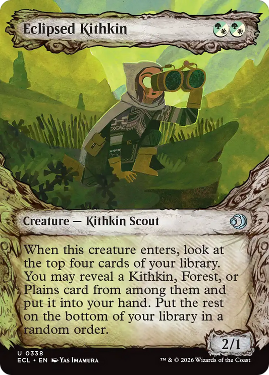 Eclipsed Kithkin (0338) (Fable Frame) (ECL) - Foil