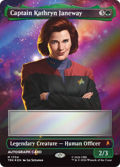 Captain Kathryn Janeway (1704) (Signed) (TRK) - Foil