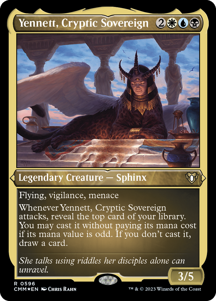 Yennett, Cryptic Sovereign (0596) - Foil Etched