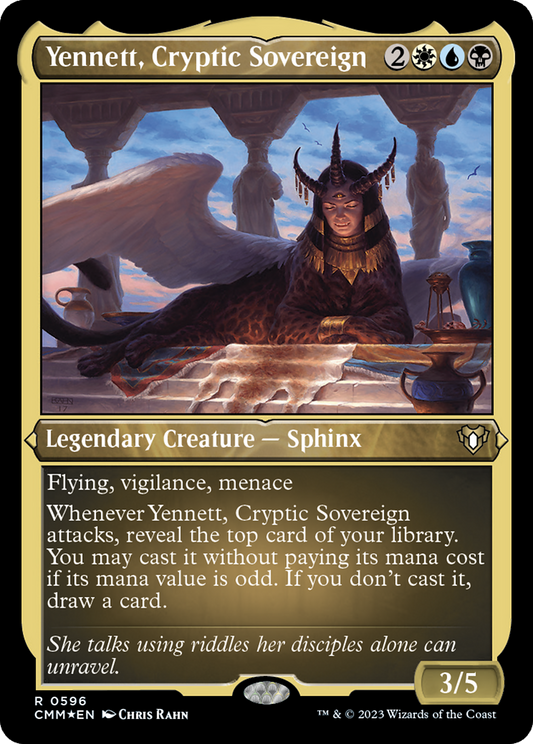 Yennett, Cryptic Sovereign (0596) - Foil Etched