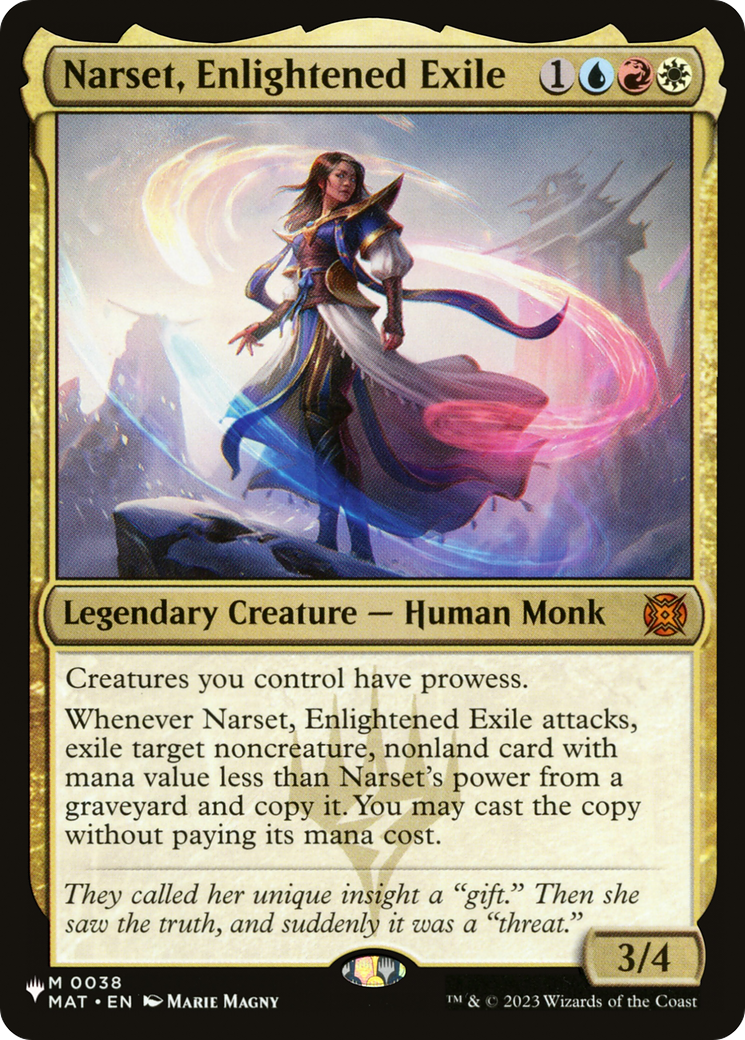 Narset, Enlightened Exile (MAT-38) (PLST)