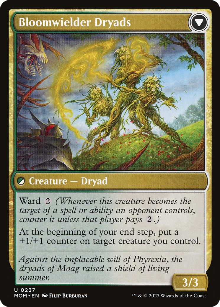 Invasion of Moag // Bloomweaver Dryads (MOM) - Foil