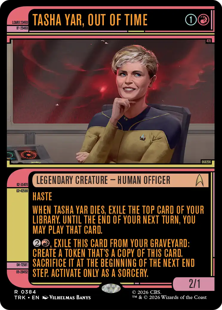 Tasha Yar, Out of Time (0384) (Showcase) (TRK)