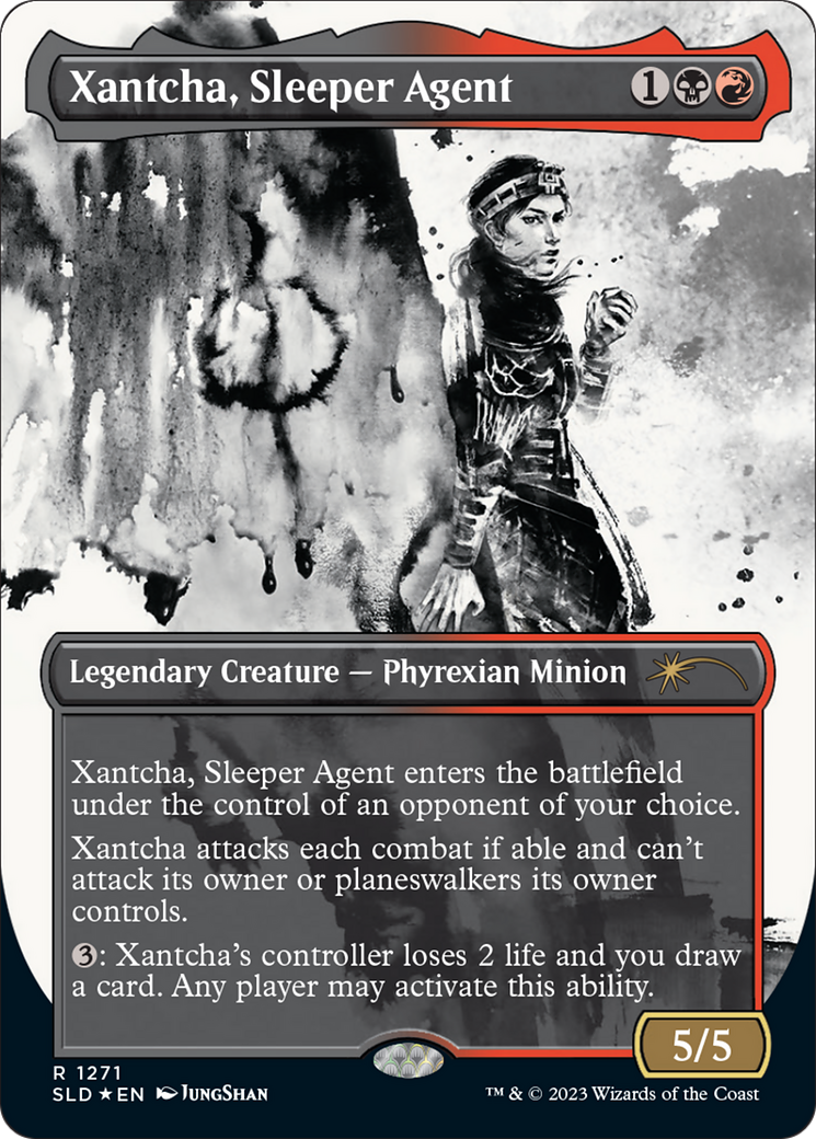 Xantcha, Sleeper Agent (1271) (Borderless) - Halo Foil