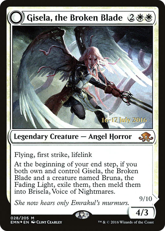 Gisela, the Broken Blade // Brisela, Voice of Nightmares (028) (Prerelease) - Foil