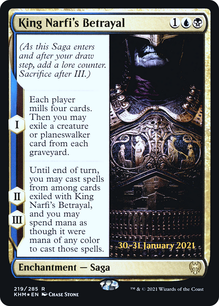 King Narfi's Betrayal (219) (Prerelease) - Foil